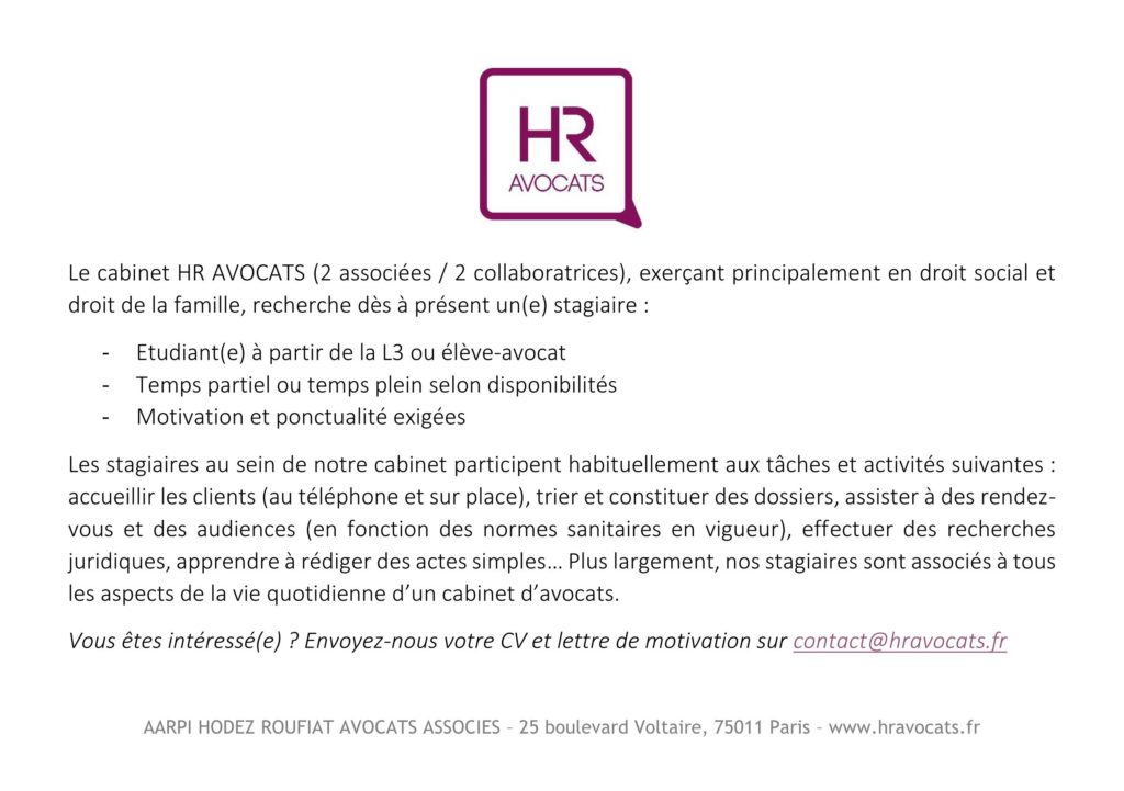 Actualites Hr Avocats